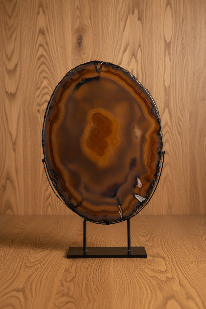 AGATE SOCLÉE ORANGE