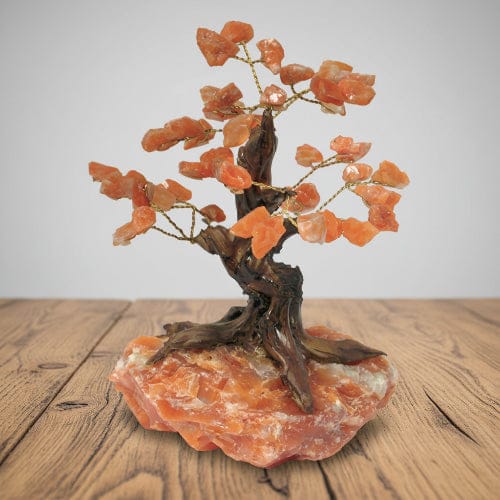 BONSAÏ RÉSINE CALCITE ORANGE (Grande taille)