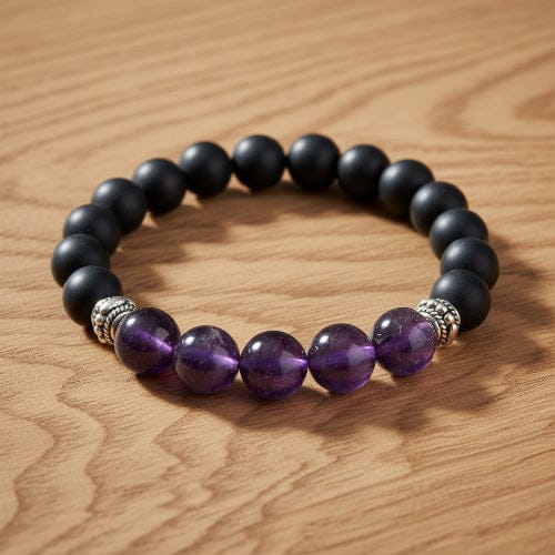 BRACELET HOMME AMÉTHYSTE