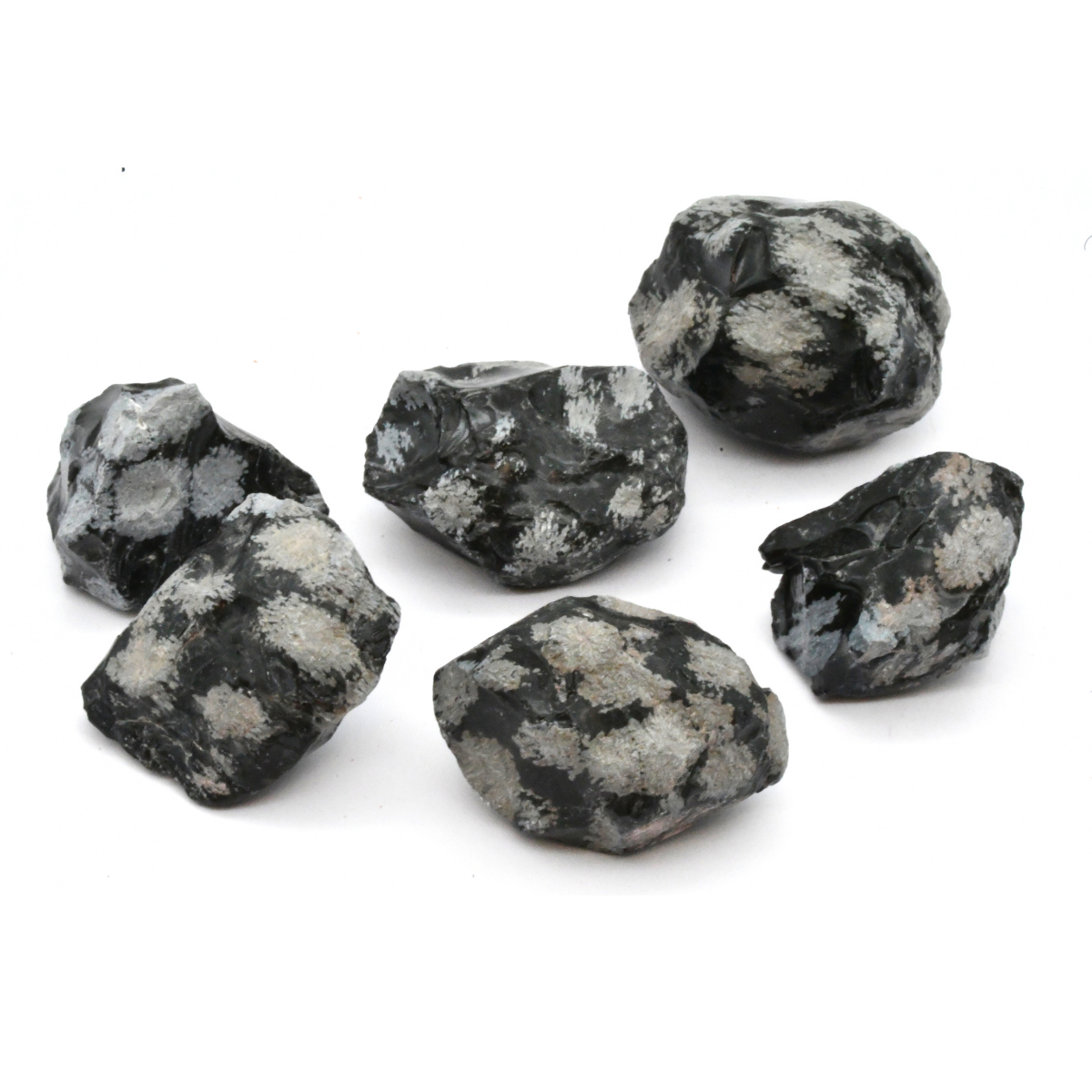 PIERRE BRUTE OBSIDIENNE MOUCHETÉE