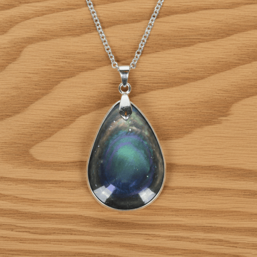 PENDENTIF OEIL CÉLESTE GOUTTE