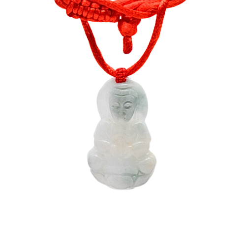 PENDENTIFS KWAN YIN EN JADE