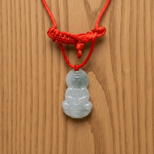 PENDENTIFS KWAN YIN EN JADE