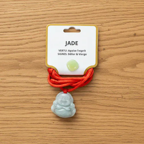 PENDENTIFS PETIT BOUDDHA EN JADE