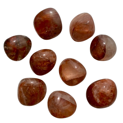 PIERRE ROULEE EN QUARTZ FEU HÉMATOÏDE