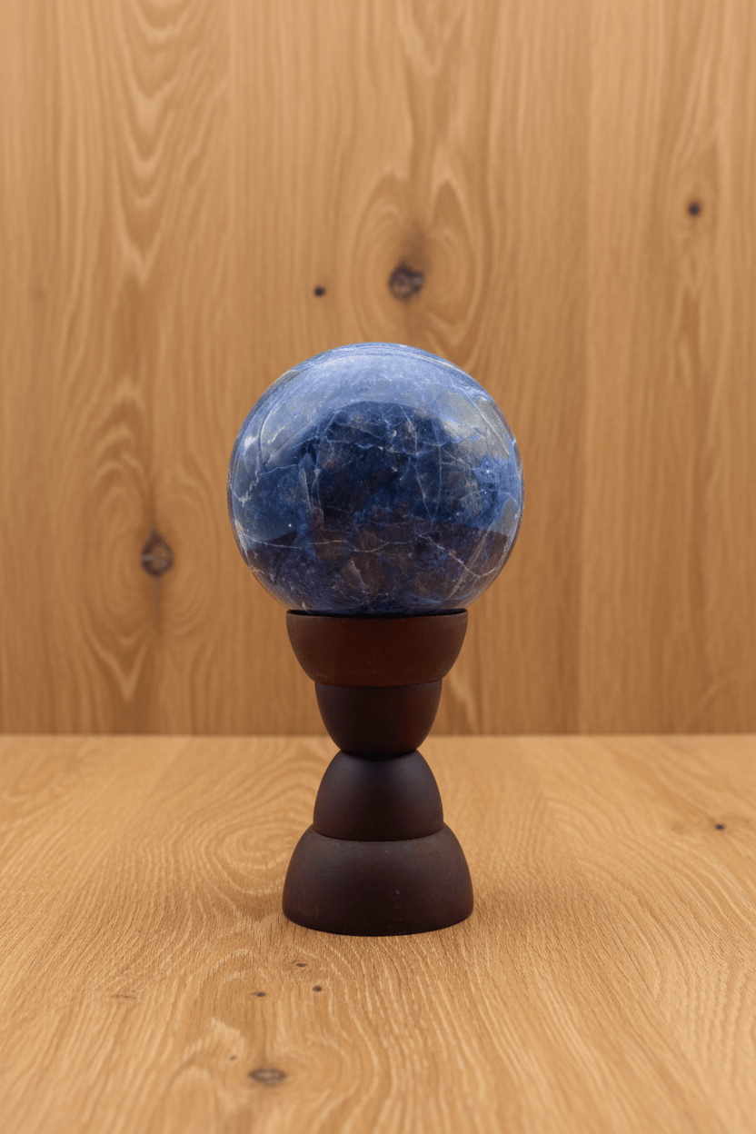 SPHÈRE EN SODALITE SUR SUPPORT