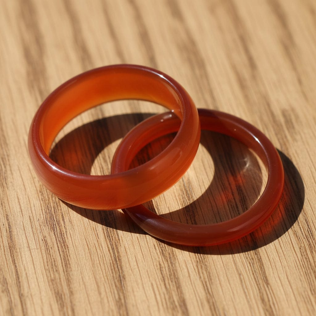 BAGUE JONC CORNALINE 6MM