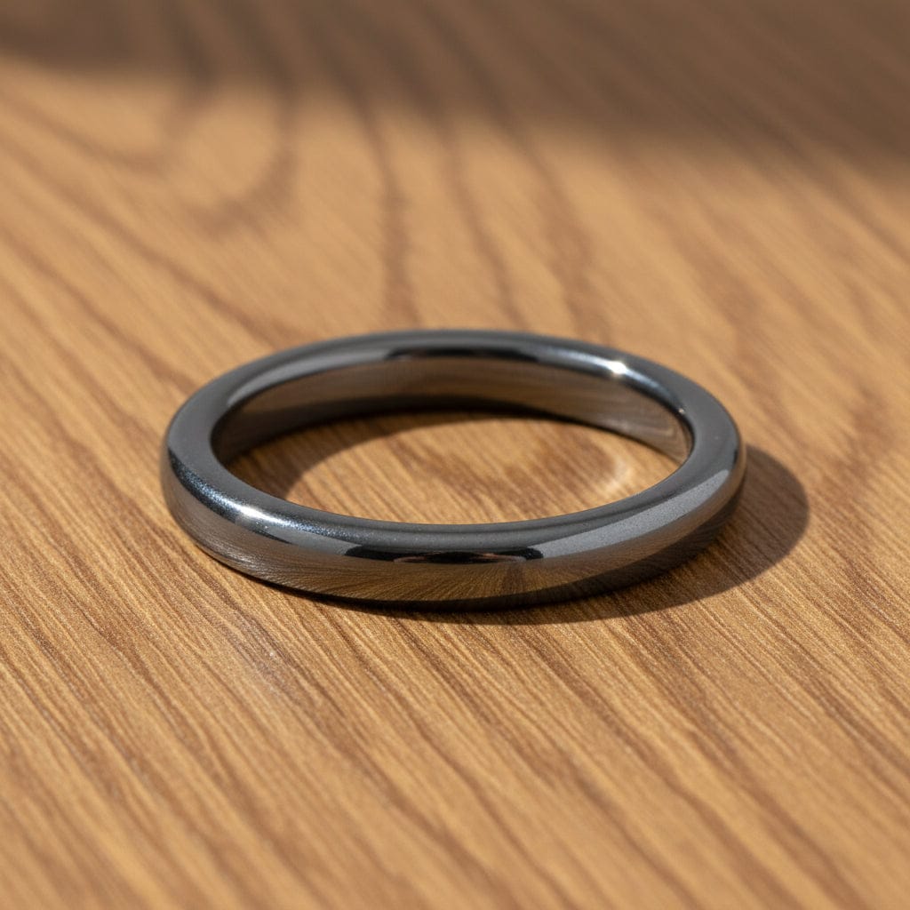 BAGUE JONC HÉMATITE 4MM