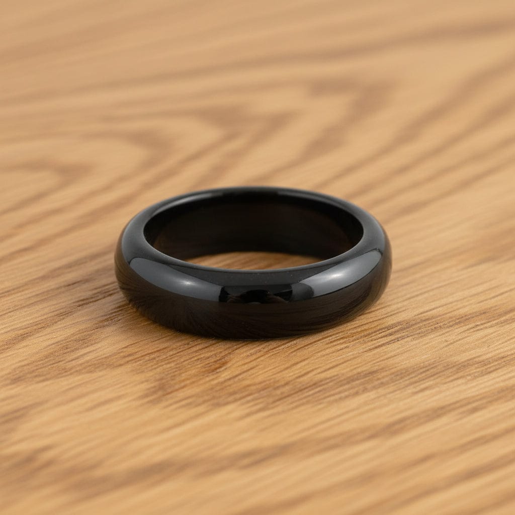 BAGUE JONC ONYX 6MM