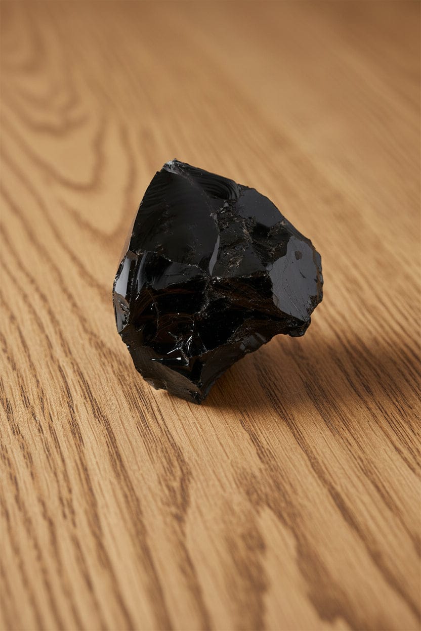 BLOC OBSIDIENNE NOIRE BRUTE - 1Kg