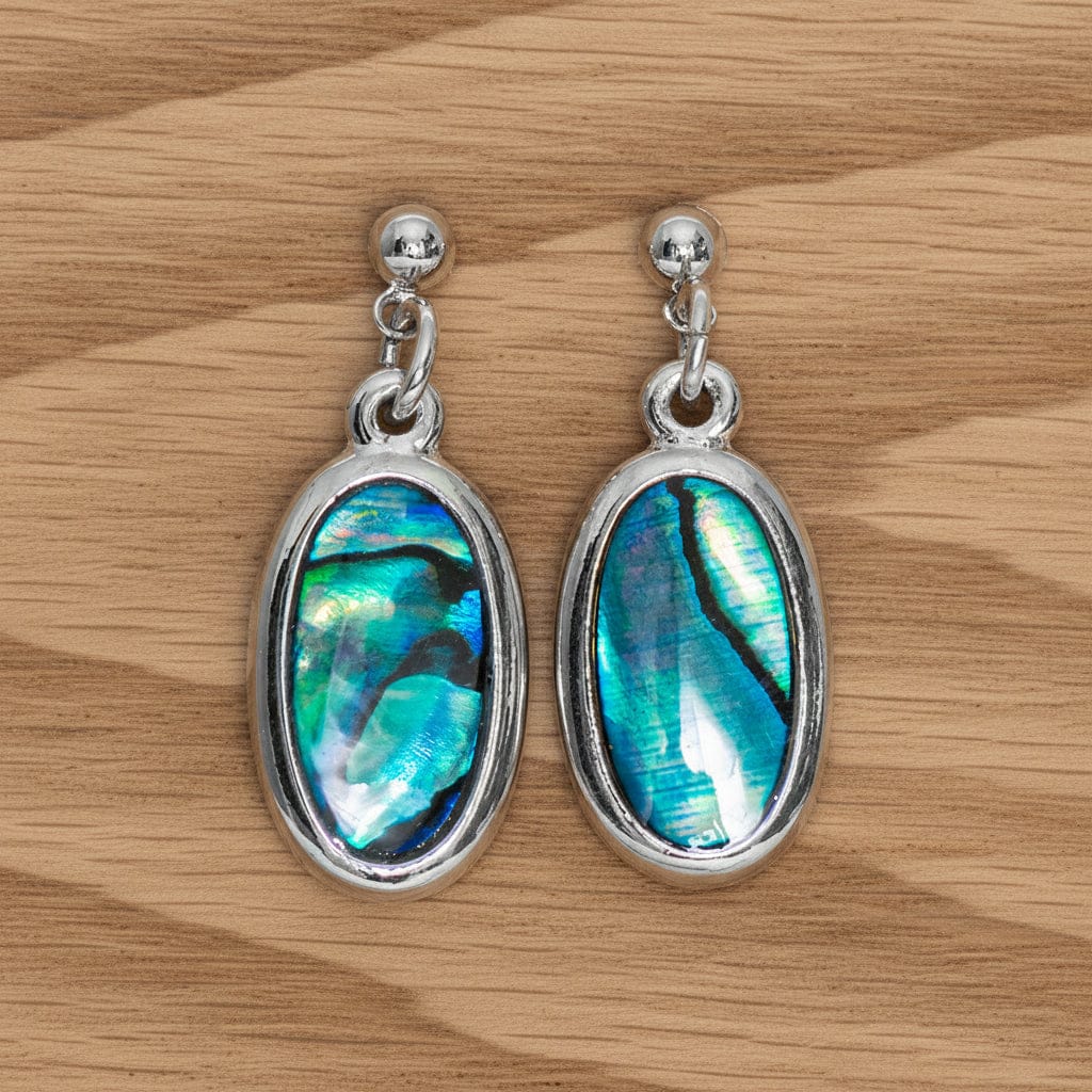 BOUCLES D'OREILLE NACRE BLEUE GOUTTE