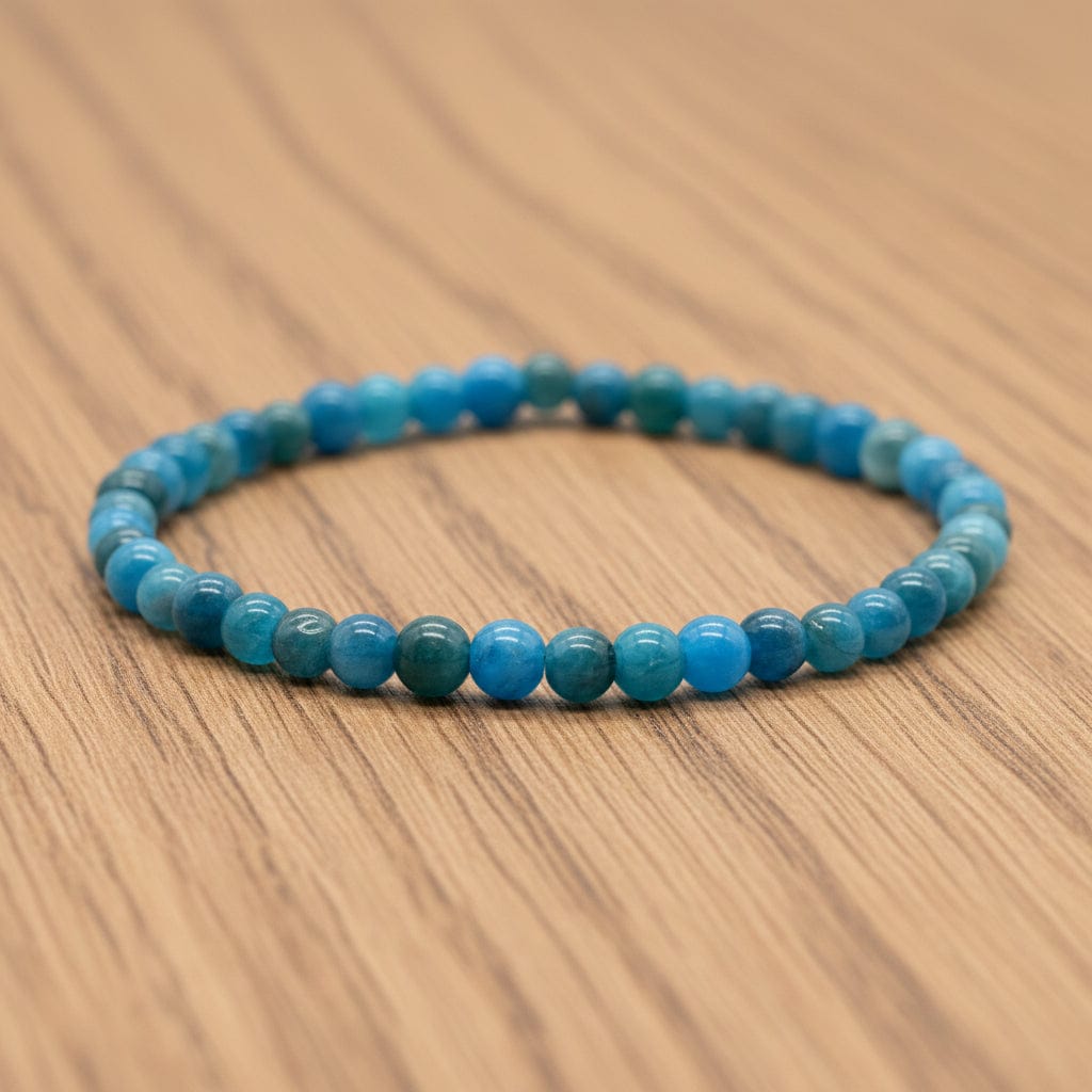 BRACELET APATITE BLEUE | 4 MM