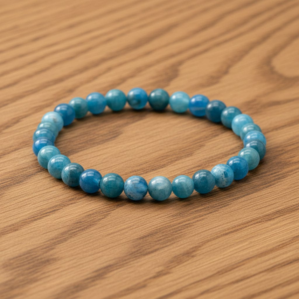 BRACELET APATITE BLEUE | 6MM
