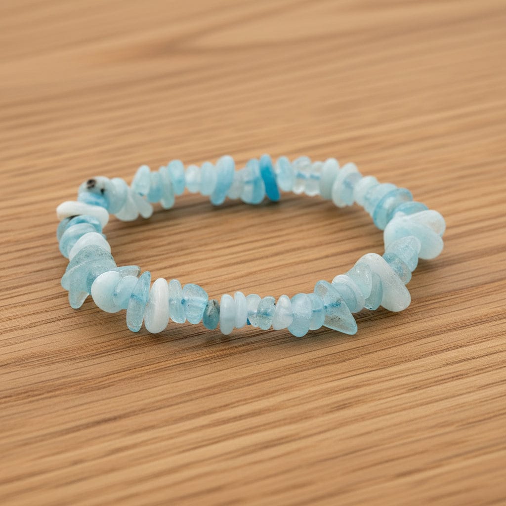 BRACELET BAROQUE AIGUE MARINE