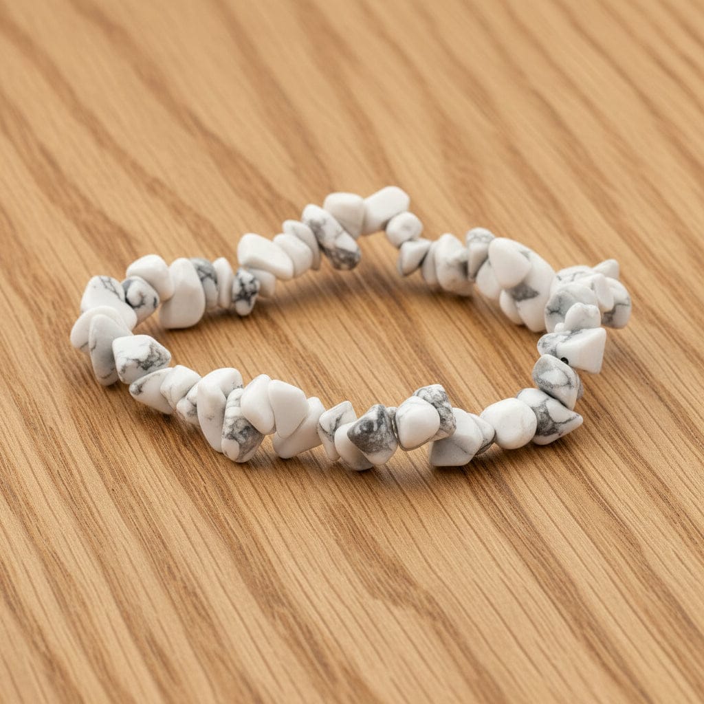 BRACELET BAROQUE HOWLITE BLANCHE