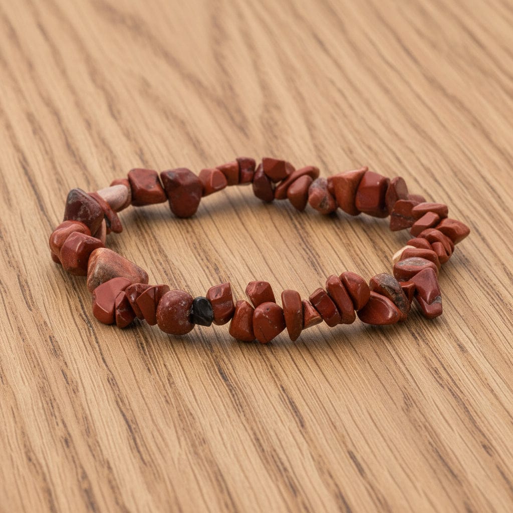 BRACELET BAROQUE JASPE ROUGE