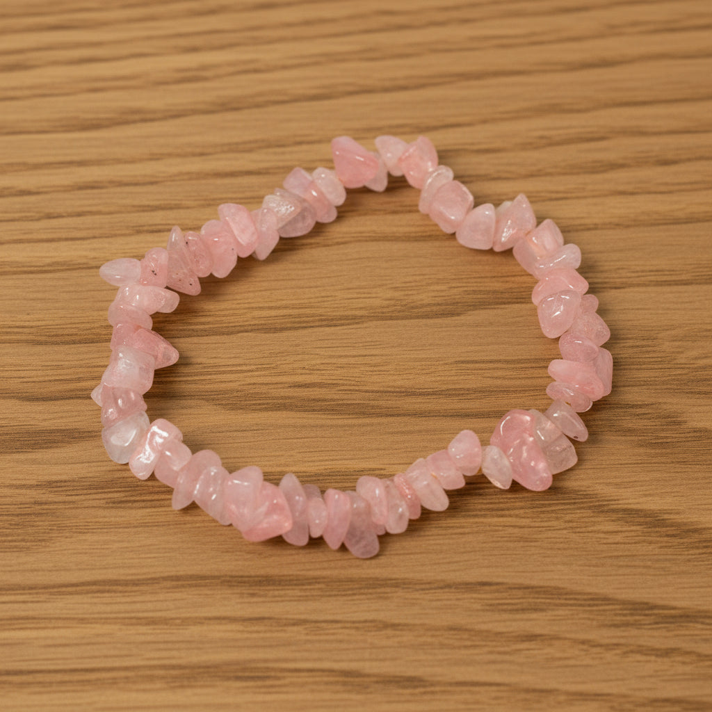 BRACELET BAROQUE QUARTZ ROSE
