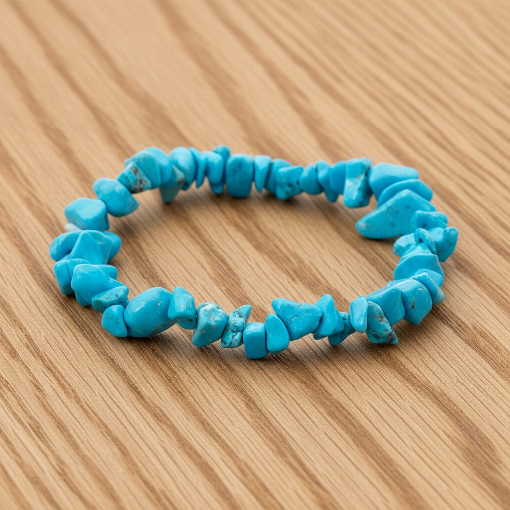 BRACELET BAROQUE TURQUOISE RECONSTITUÉE