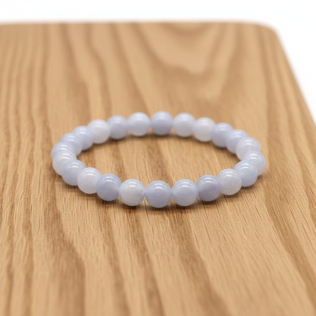 BRACELET CALCÉDOINE BLEUE | 8MM