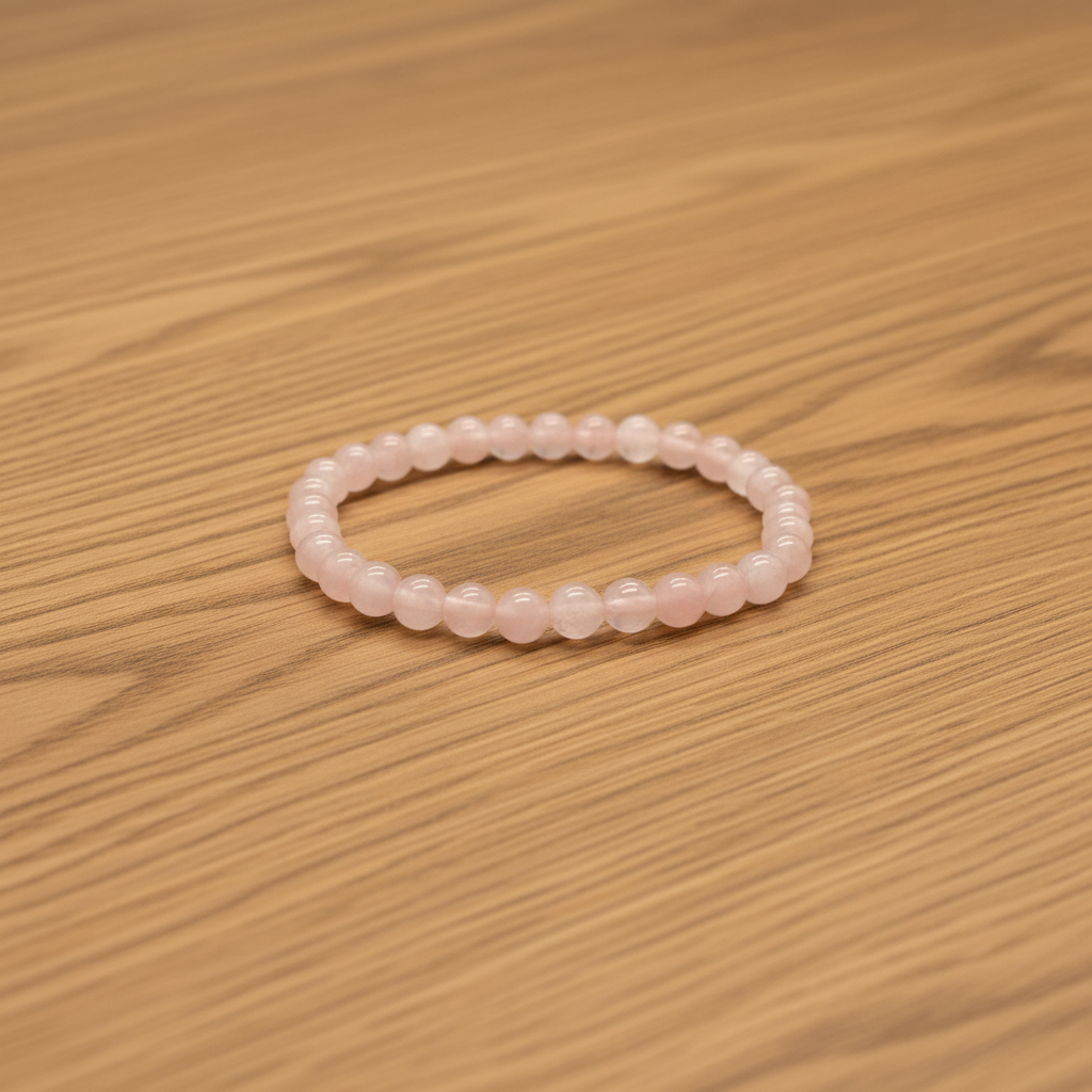 BRACELET ENFANT 4MM QUARTZ ROSE