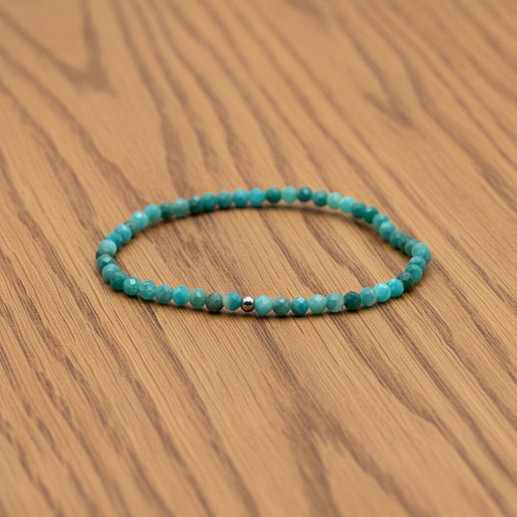 BRACELET FACETTÉ AMAZONITE 3 mm