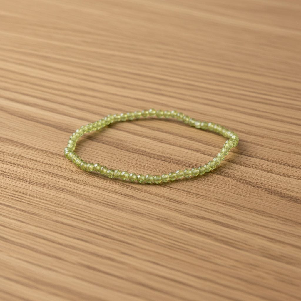 BRACELET FACETTÉ PÉRIDOT 3 mm