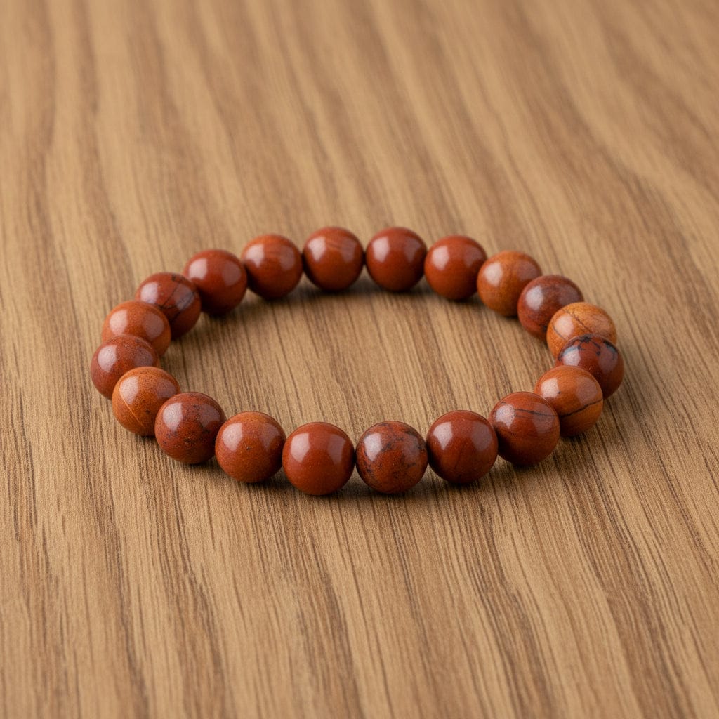 BRACELET JASPE ROUGE | 10MM