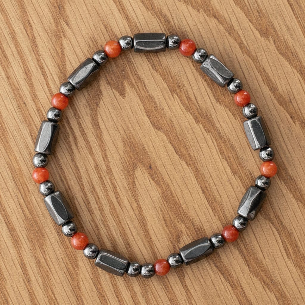 BRACELET MAGNÉTIQUE CORNALINE (4mm)