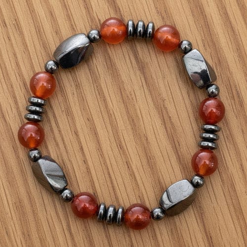 BRACELET MAGNÉTIQUE CORNALINE (8mm)
