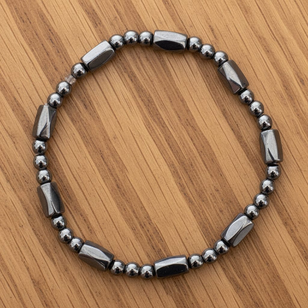 BRACELET MAGNÉTIQUE HÉMATITE (4mm)