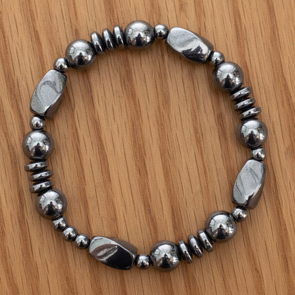 BRACELET MAGNÉTIQUE HÉMATITE (8mm)