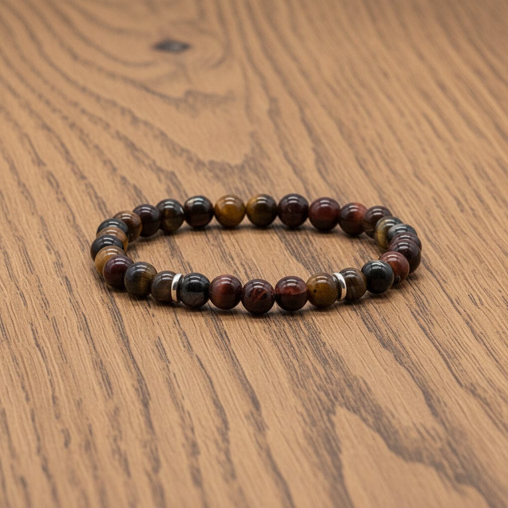 BRACELET ŒIL DE TIGRE+ŒIL DE FAUCON+ŒIL DE TAUREAU | 6MM