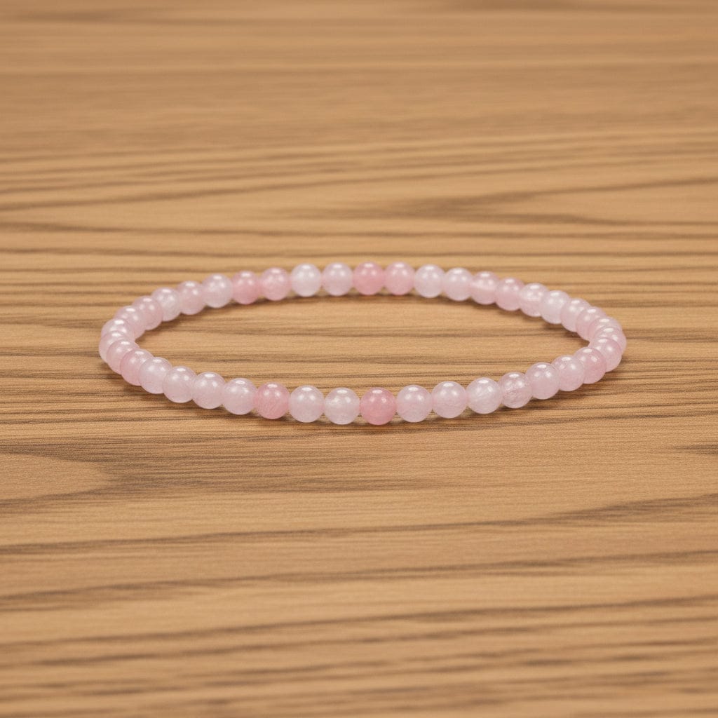 BRACELET QUARTZ ROSE | 4 MM