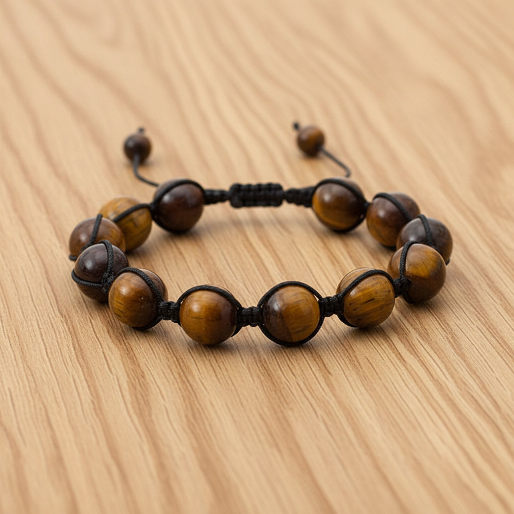 BRACELET SHAMBALLA ŒIL DE TIGRE