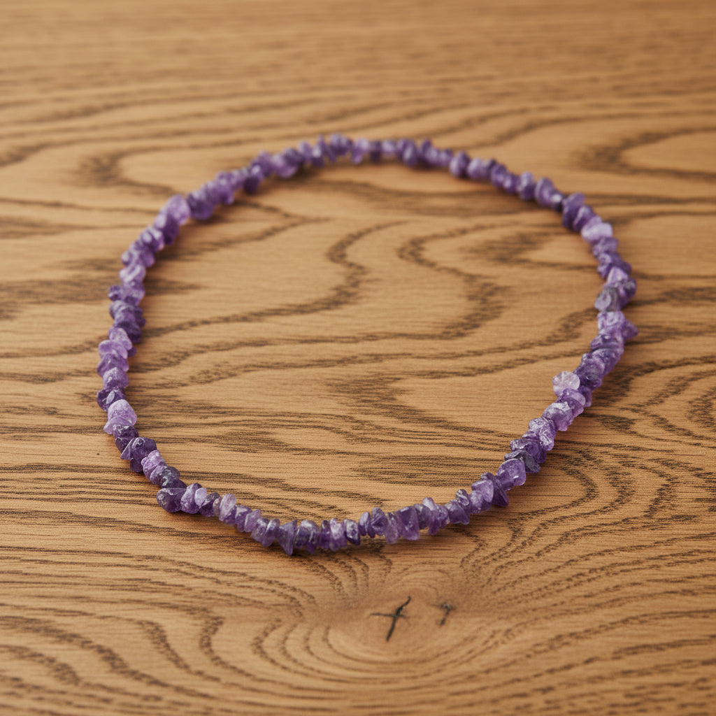 COLLIER BAROQUE EN AMÉTHYSTE