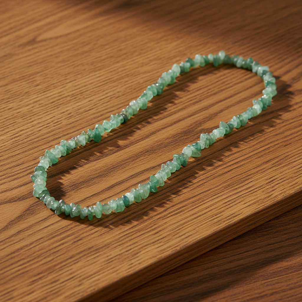 COLLIER BAROQUE EN AVENTURINE