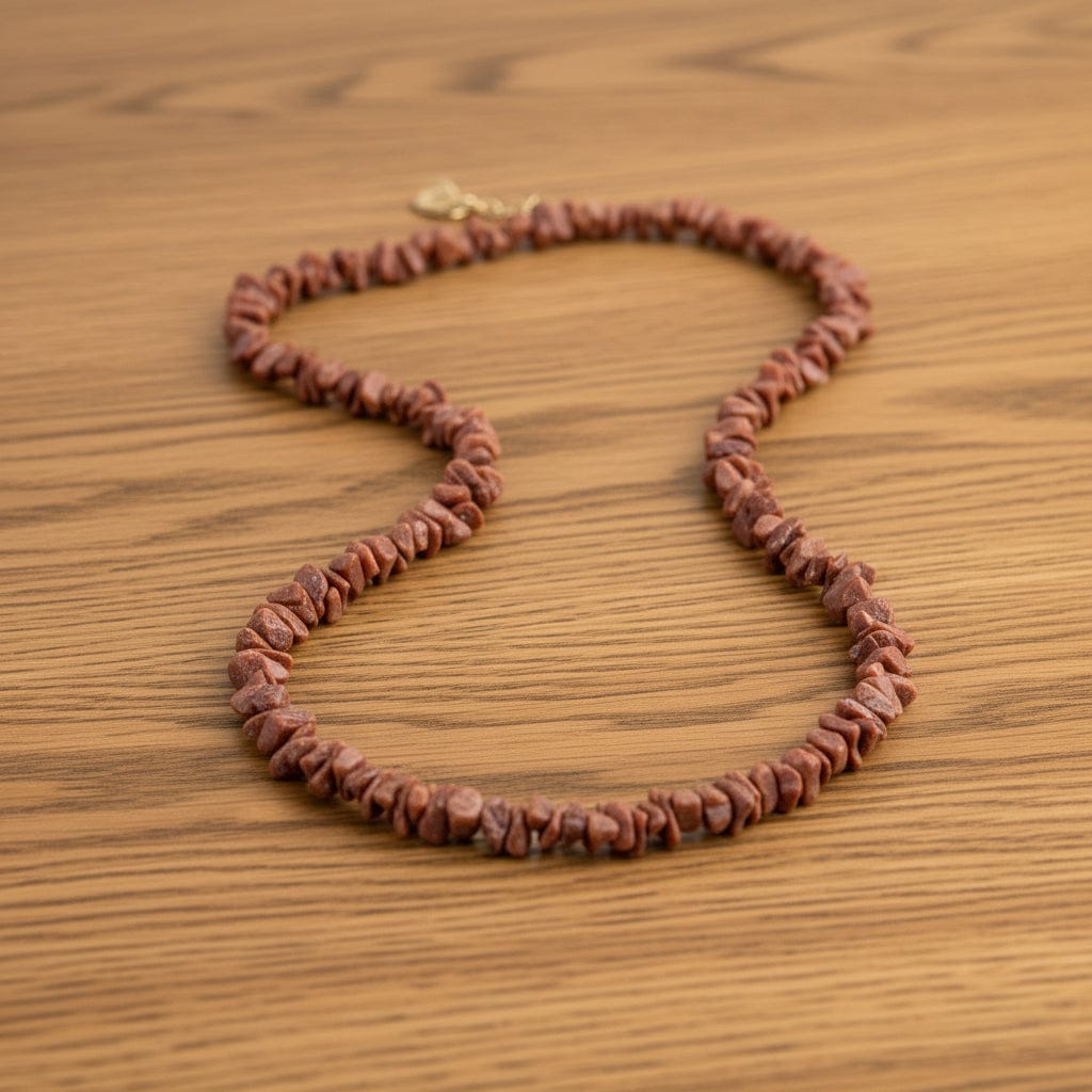 COLLIER BAROQUE EN PIERRE DE SOLEIL DE SYNTHÈSE