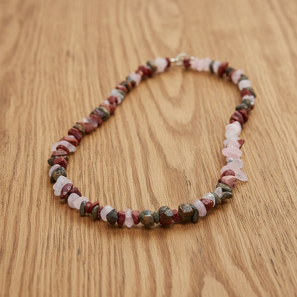 COLLIER BAROQUE EN PIERRES ASSORTIES