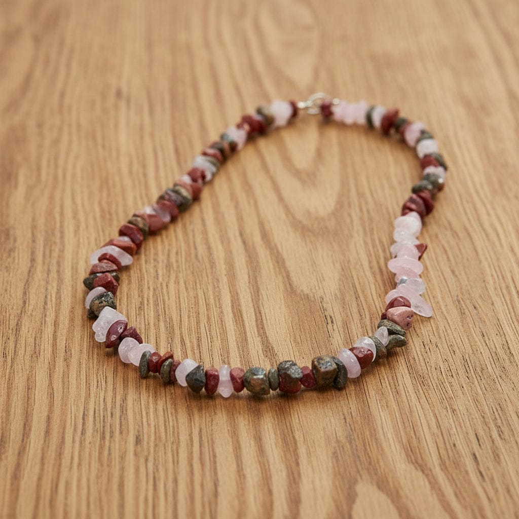 COLLIER BAROQUE EN PIERRES ASSORTIES