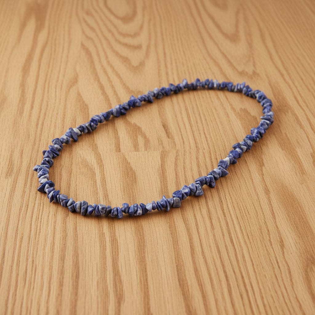 COLLIER BAROQUE EN SODALITE