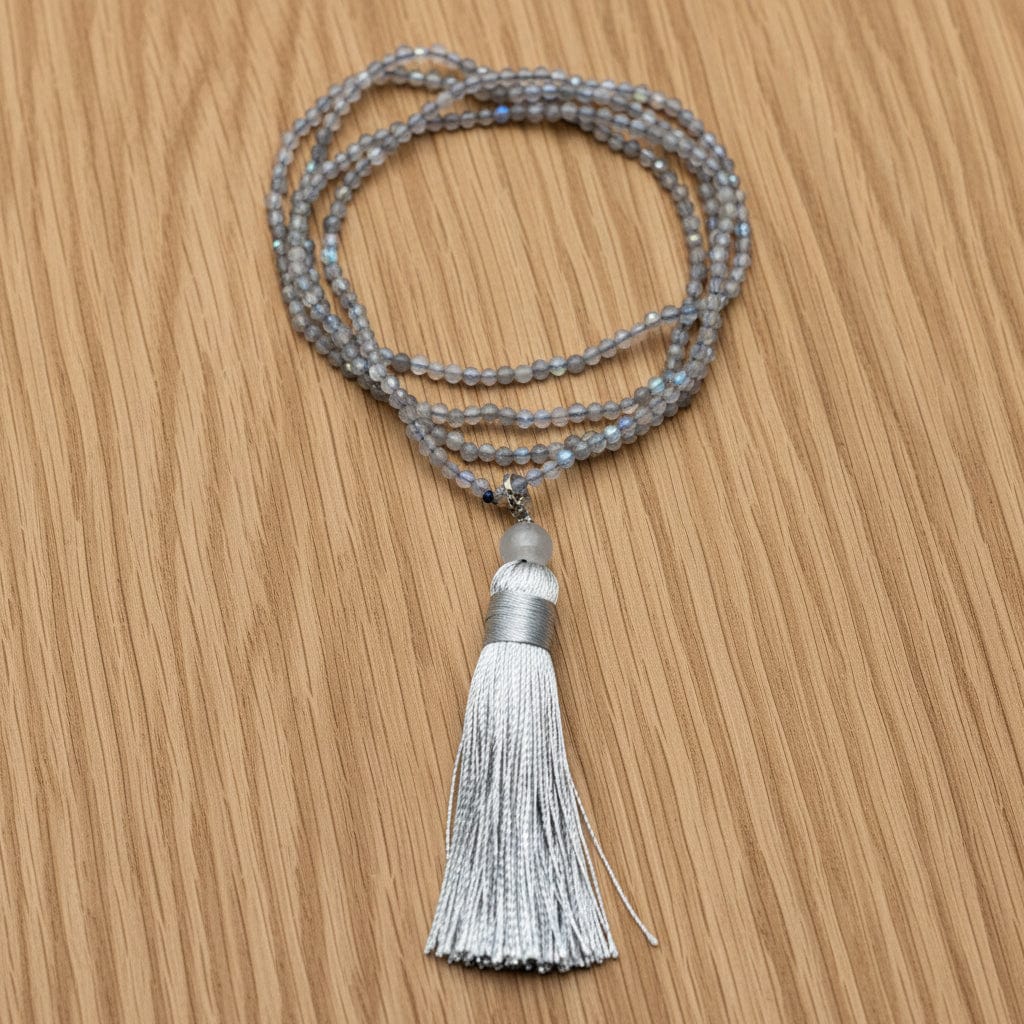 COLLIER MALA FACETTÉ LABRADORITE