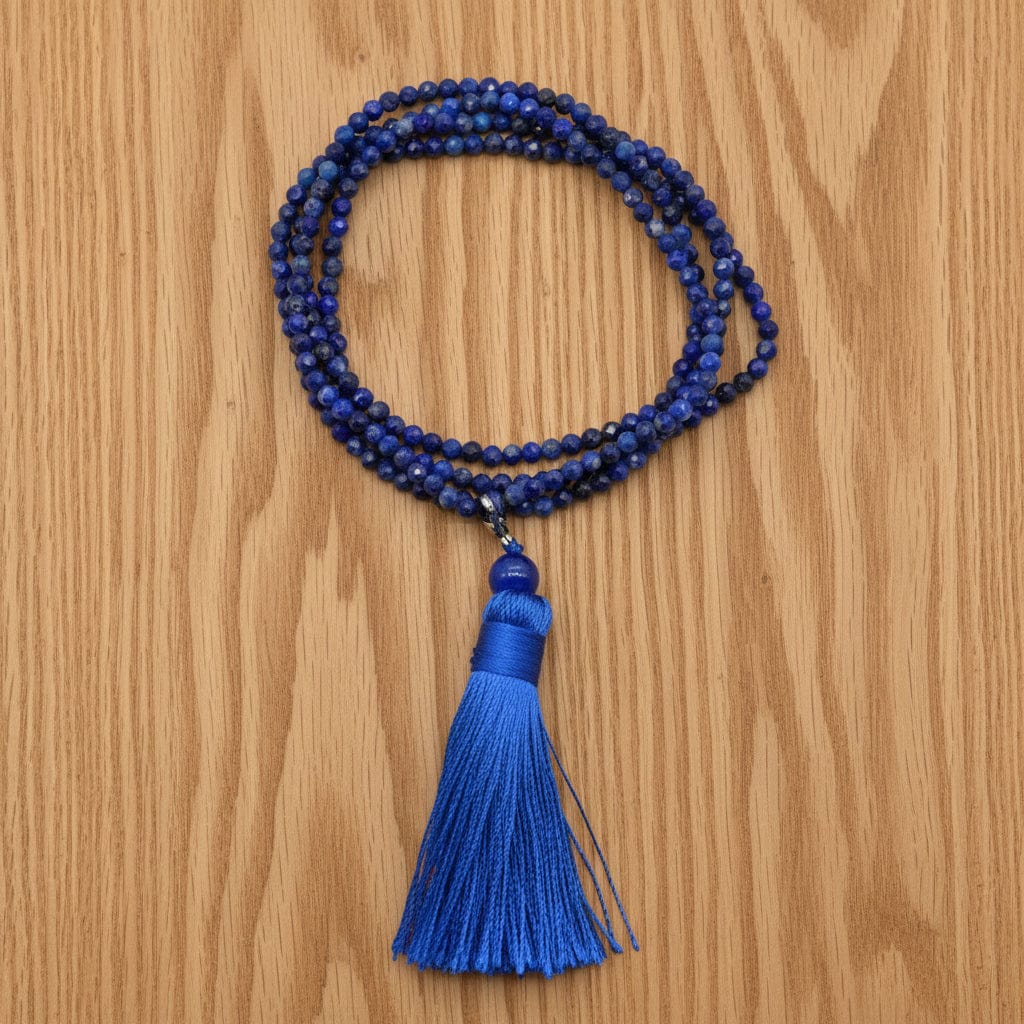 COLLIER MALA FACETTÉ LAPIS LAZULI