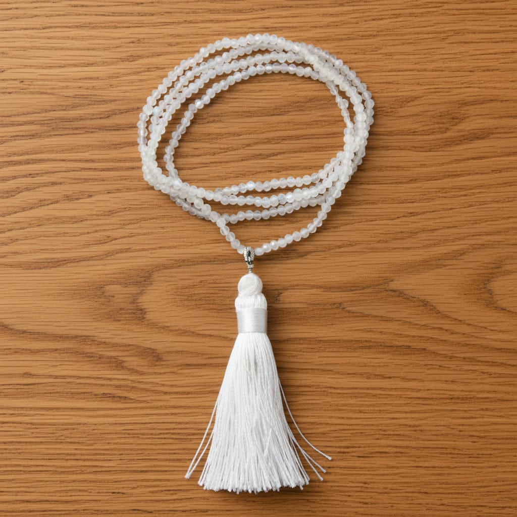 COLLIER MALA FACETTÉ PIERRE DE LUNE