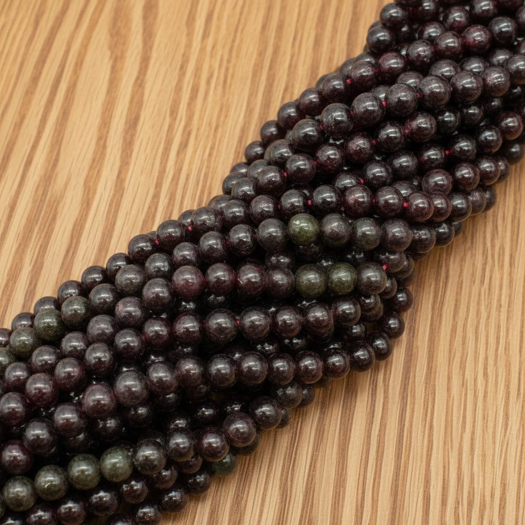 FIL DE PERLES 8MM GRENAT