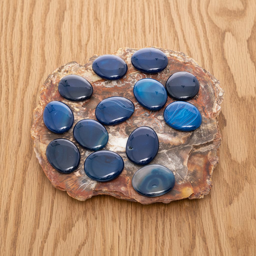 GALET AGATE BLEUE