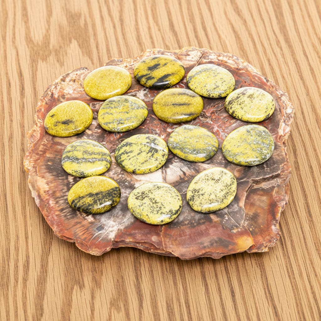 GALET SERPENTINE JAUNE