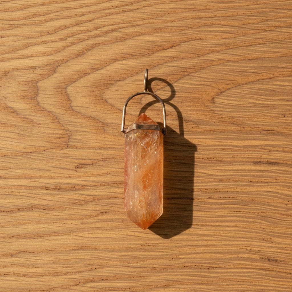 PENDENTIF BI-TERMINÉE CITRINE