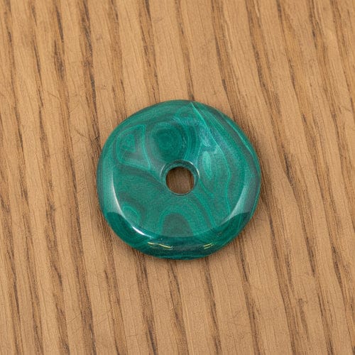 PENDENTIF DONUT EN MALACHITE