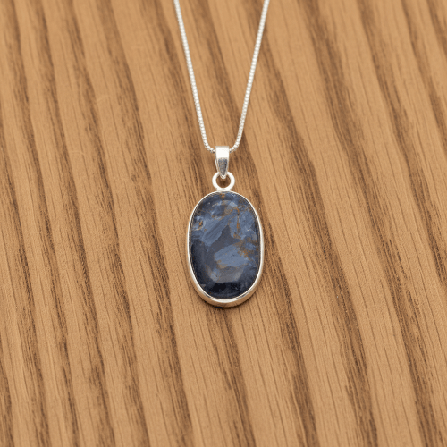 PENDENTIF PIÉTERSITE SUR MONTURE "ARGENT 925"