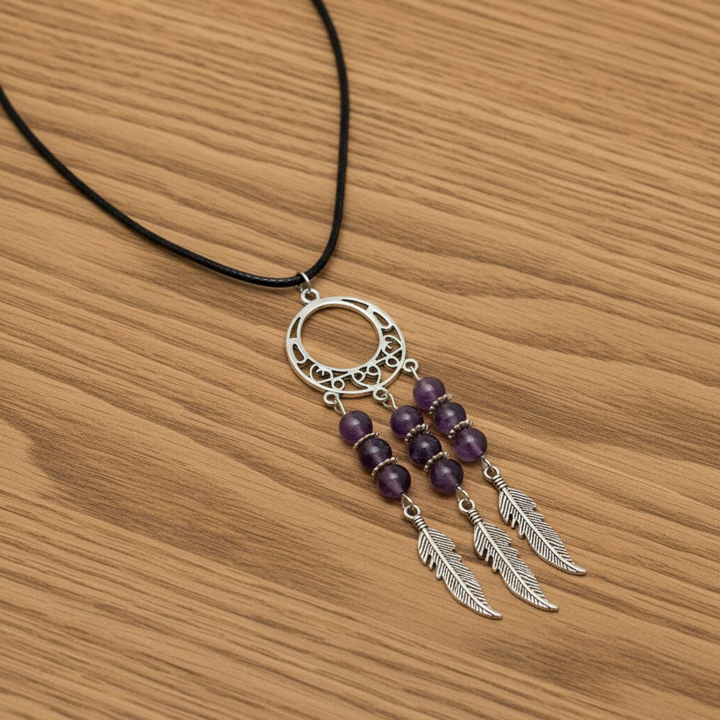 PENDENTIFS ATTRAPE RÊVES AMÉTHYSTE